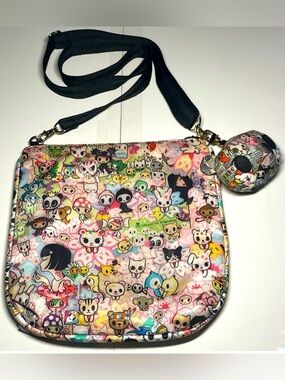 tokidoki x LeSportSac Crossbody Bag 3D Bear Head Charm Hanger Limited Edition